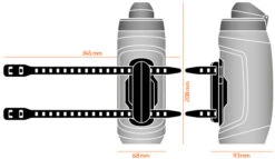 Fidlock Twist Bottle 590 Trinkflasche Transparent Schwarz + Uni Base -E-Bike Zubehör Verkauf fidlock twist bottle 590 ml abmessung