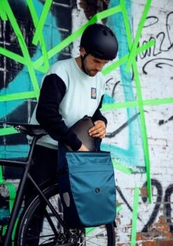 Ortlieb Velo-Shopper Gepäckträgertasche -E-Bike Zubehör Verkauf ortlieb velo shopper petrol schultergurt
